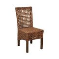 Weave Dining Chair
 Dark Rattan with Mango Wood Legs