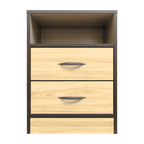Foundation Two Drawers Pedestal Swiss Elm