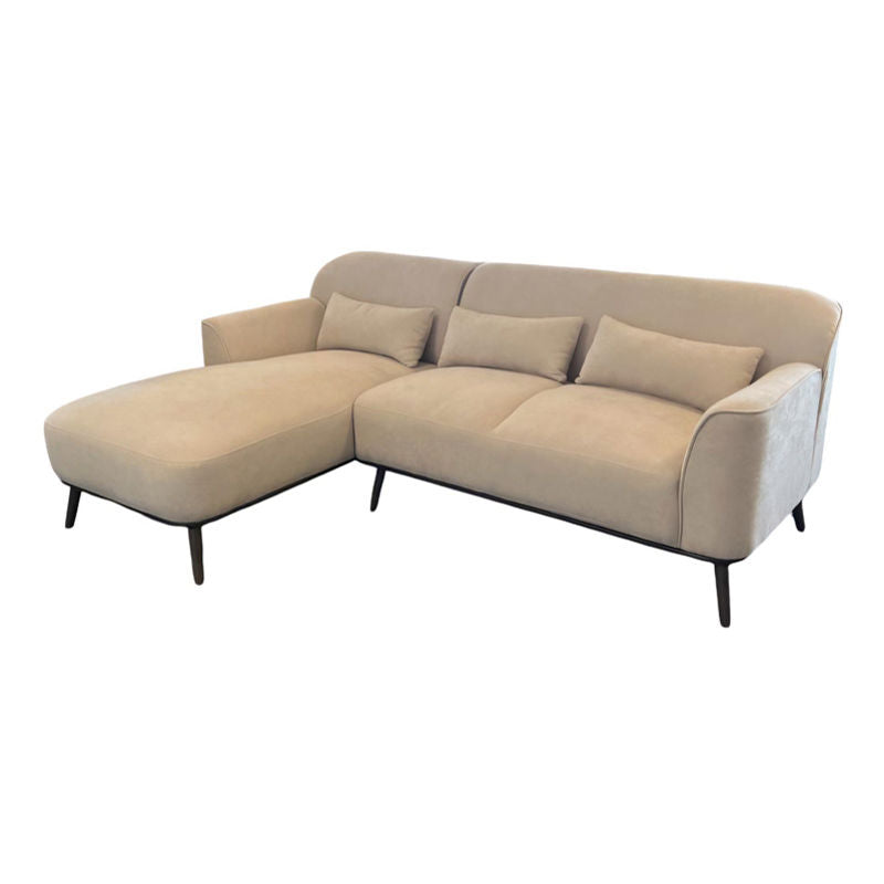 Amelia 2Pce Corner L Suite LHF Fabric Beige