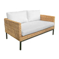 Barbados 2 Seater Rattan Steel Legs