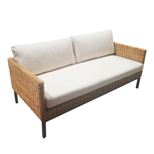Barbados 3 Seater Rattan Steel Legs