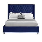 Bamboo Mattress Colorado Navy Queen Bed