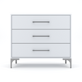 New York Dressing Table 900mm White - 3 Drawers