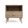 Scandinavian One Drawer Pedestal Alegria