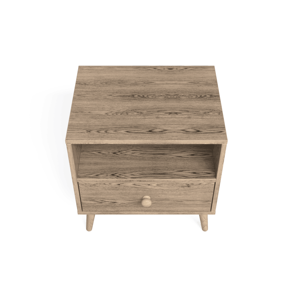 Scandinavian One Drawer Pedestal Alegria
