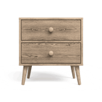 Scandinavian Two Drawer Pedestal Alegria