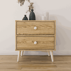 Scandinavian Two Drawer Pedestal Alegria