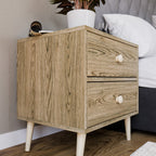 Scandinavian Two Drawer Pedestal Alegria