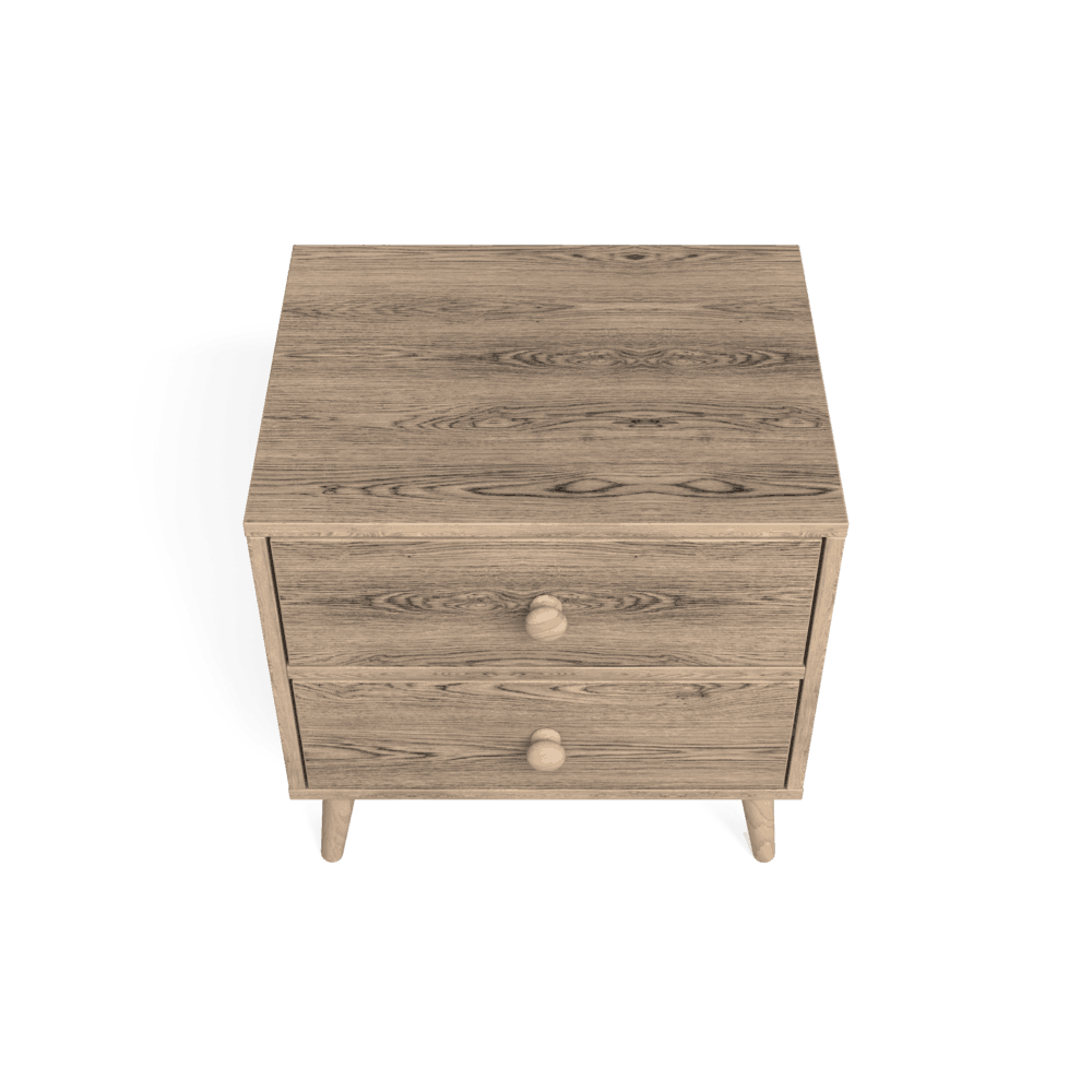 Scandinavian Two Drawer Pedestal Alegria