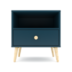 Impression One Drawers Pedestal Petrol Blue