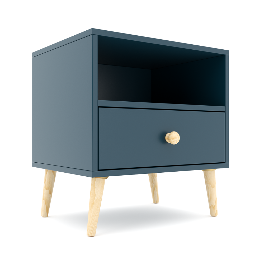 Impression One Drawers Pedestal Petrol Blue