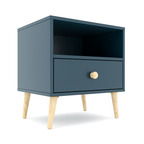 Impression One Drawers Pedestal Petrol Blue