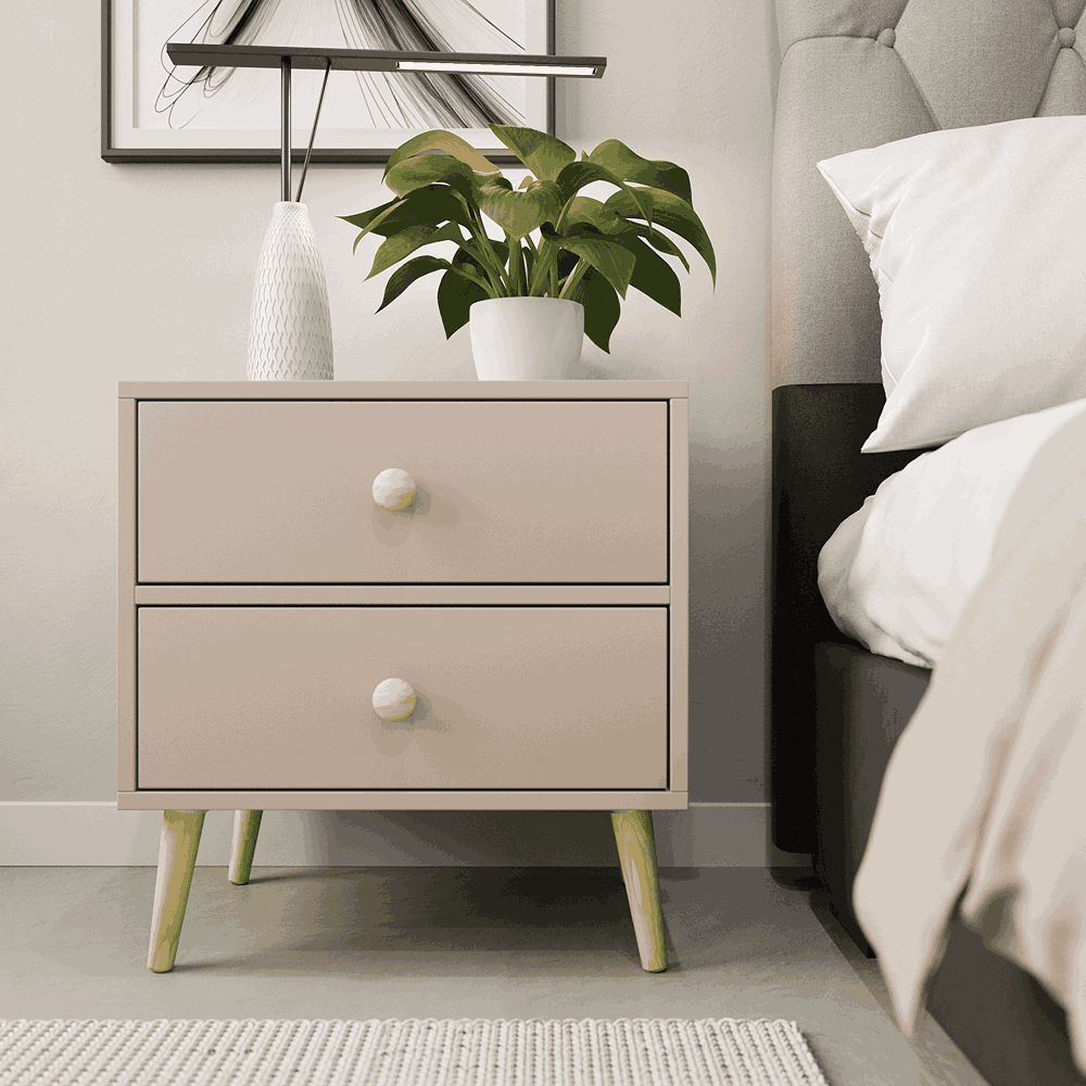 Impression Two Drawers Pedestal Congo
