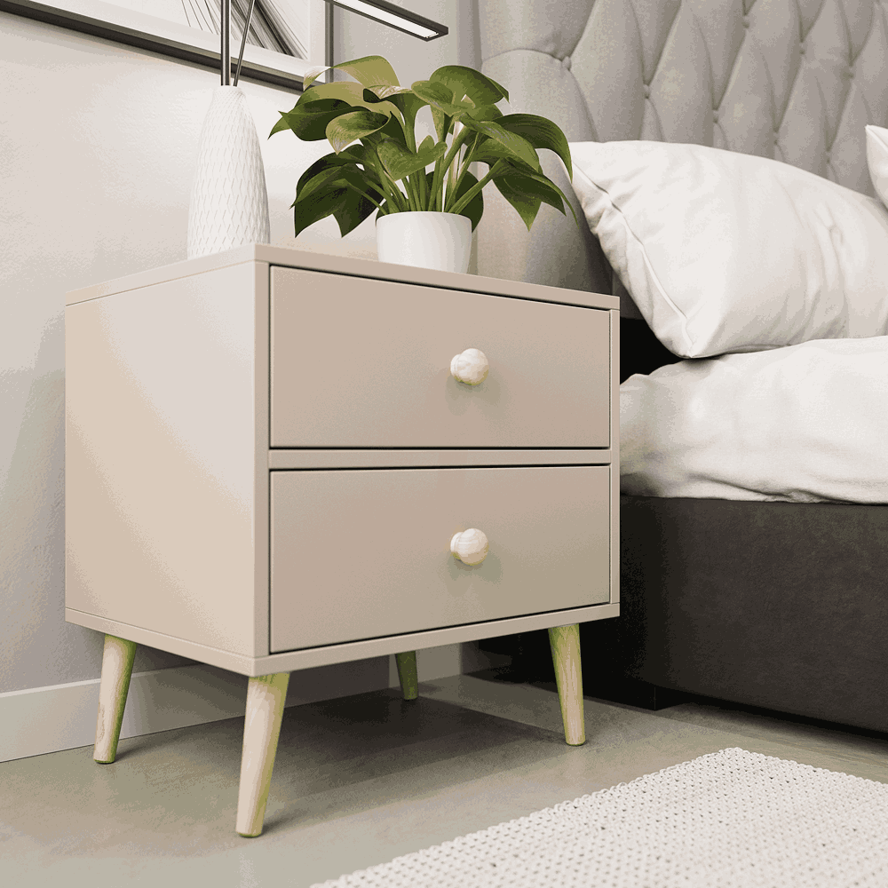 Impression Two Drawers Pedestal Congo