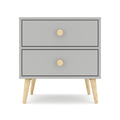 Impression Two Drawers Pedestal Dunblane Grey