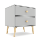 Impression Two Drawers Pedestal Dunblane Grey