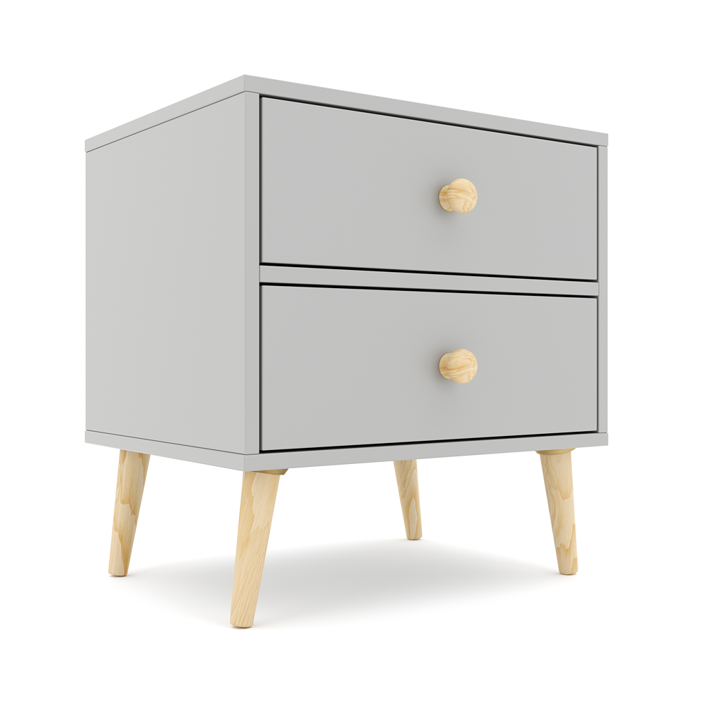 Impression Two Drawers Pedestal Dunblane Grey