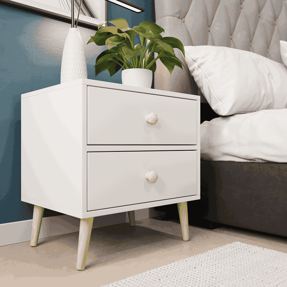 Impression Two Drawers Pedestal Folkstone Grey