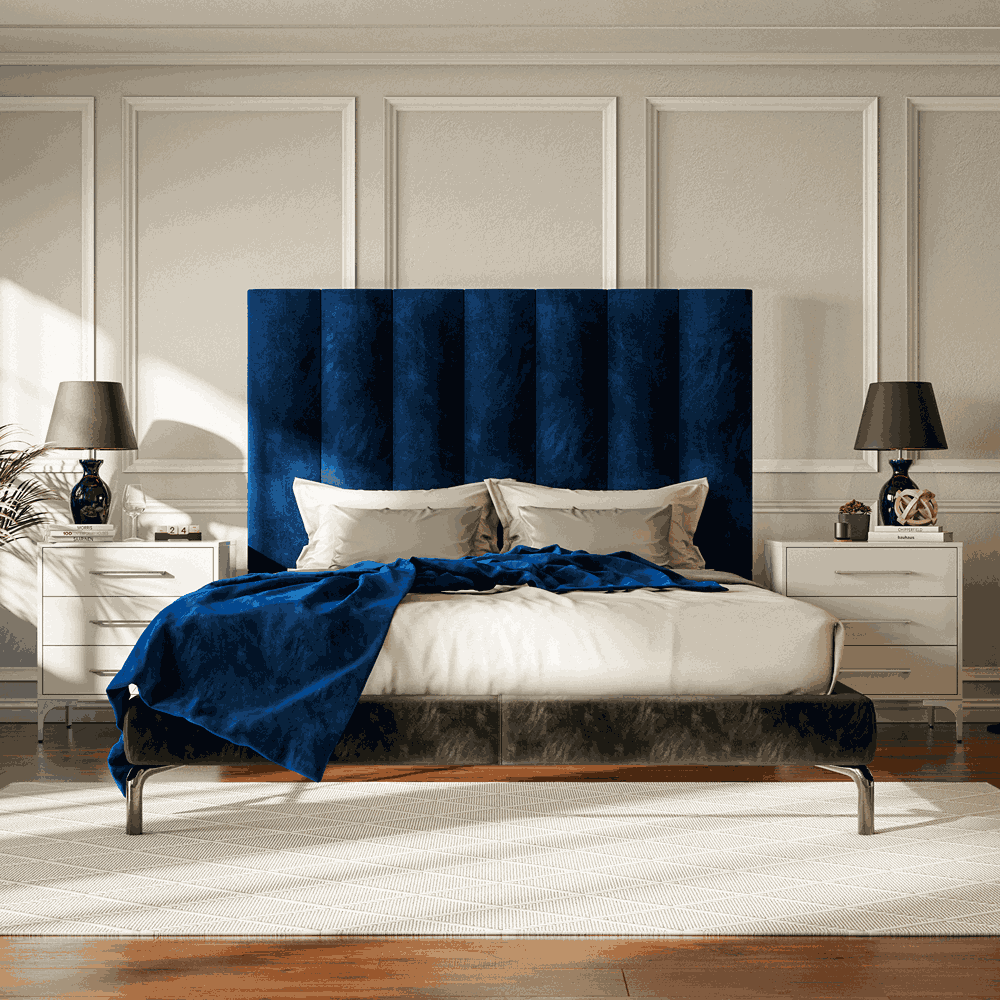 Prestige Royal Blue Double Headboard