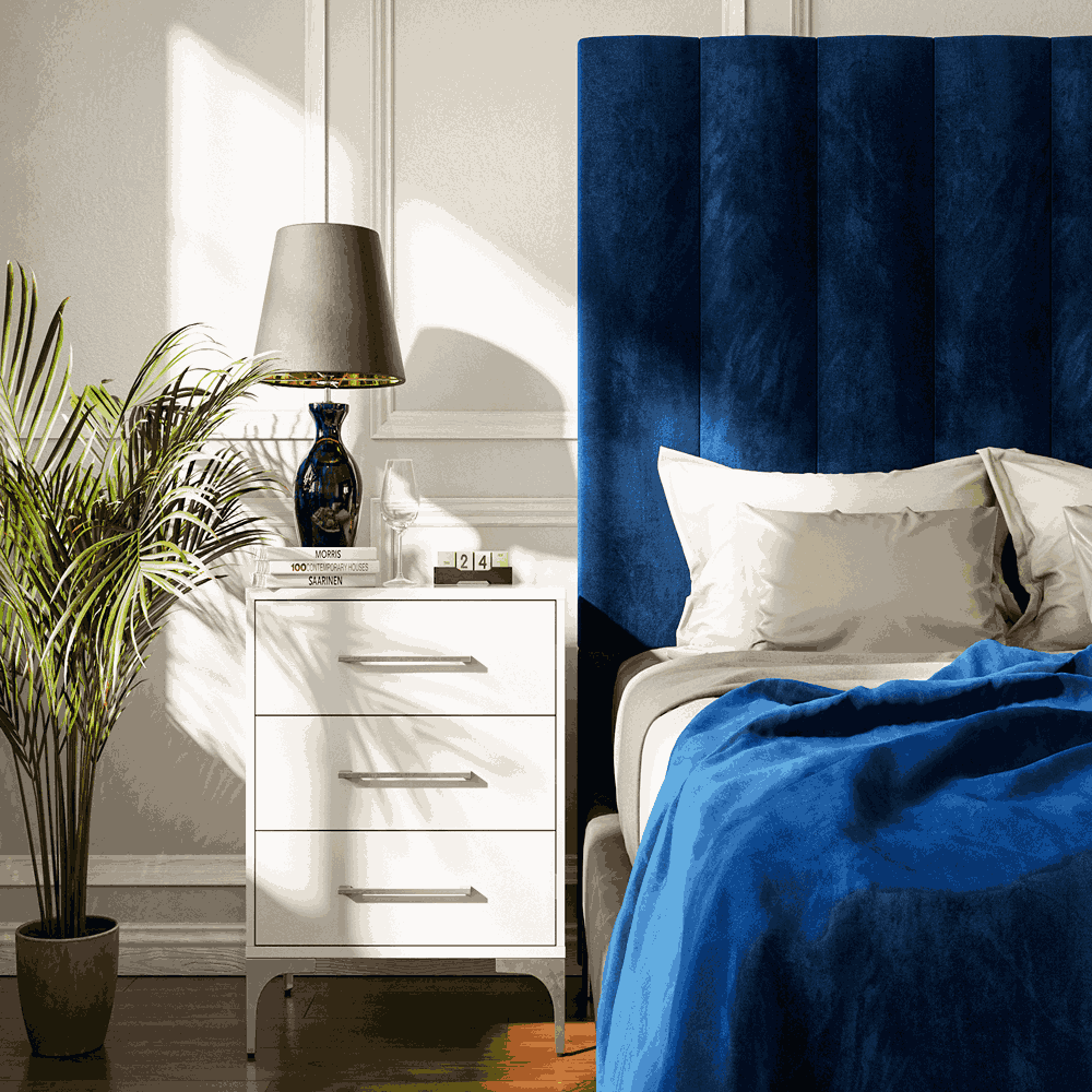 Prestige Royal Blue Double Headboard