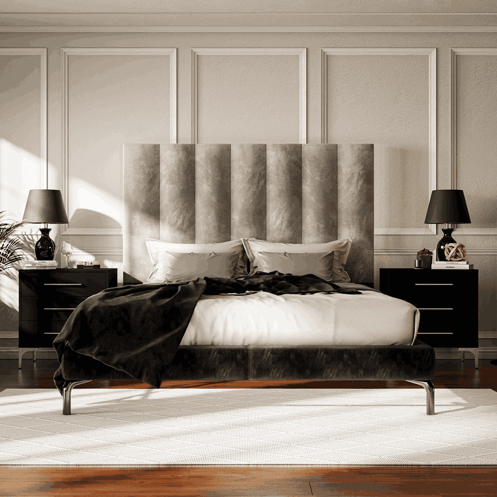 Prestige Grey Double Headboard