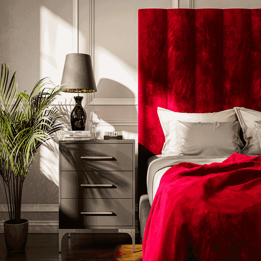 Prestige Red Double Headboard