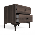 Mistbelt Two Drawers Pedestal Walnut