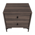 Mistbelt Two Drawers Pedestal Walnut