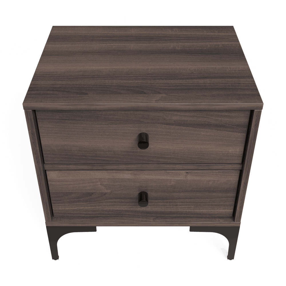 Mistbelt Two Drawers Pedestal Walnut