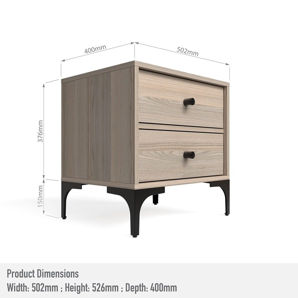 Mistbelt Two Drawers Pedestal Coimbra