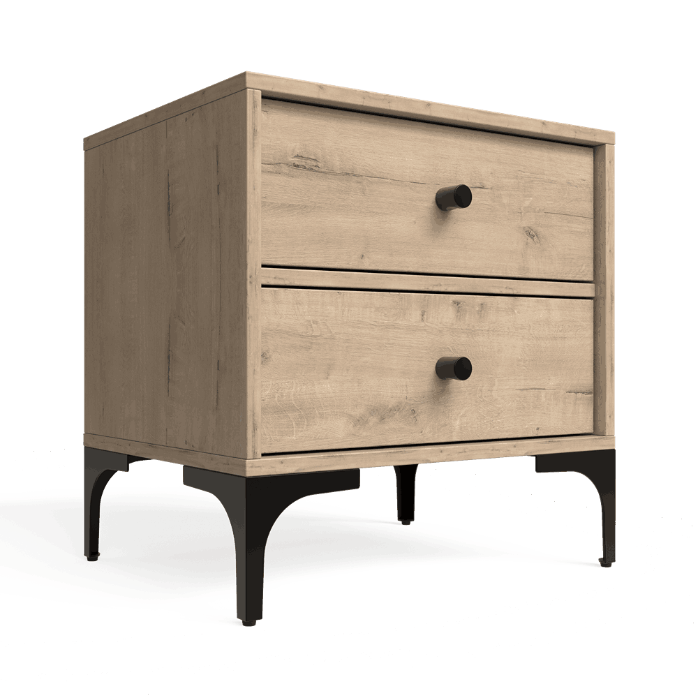 Mistbelt Two Drawers Pedestal Brookhill
