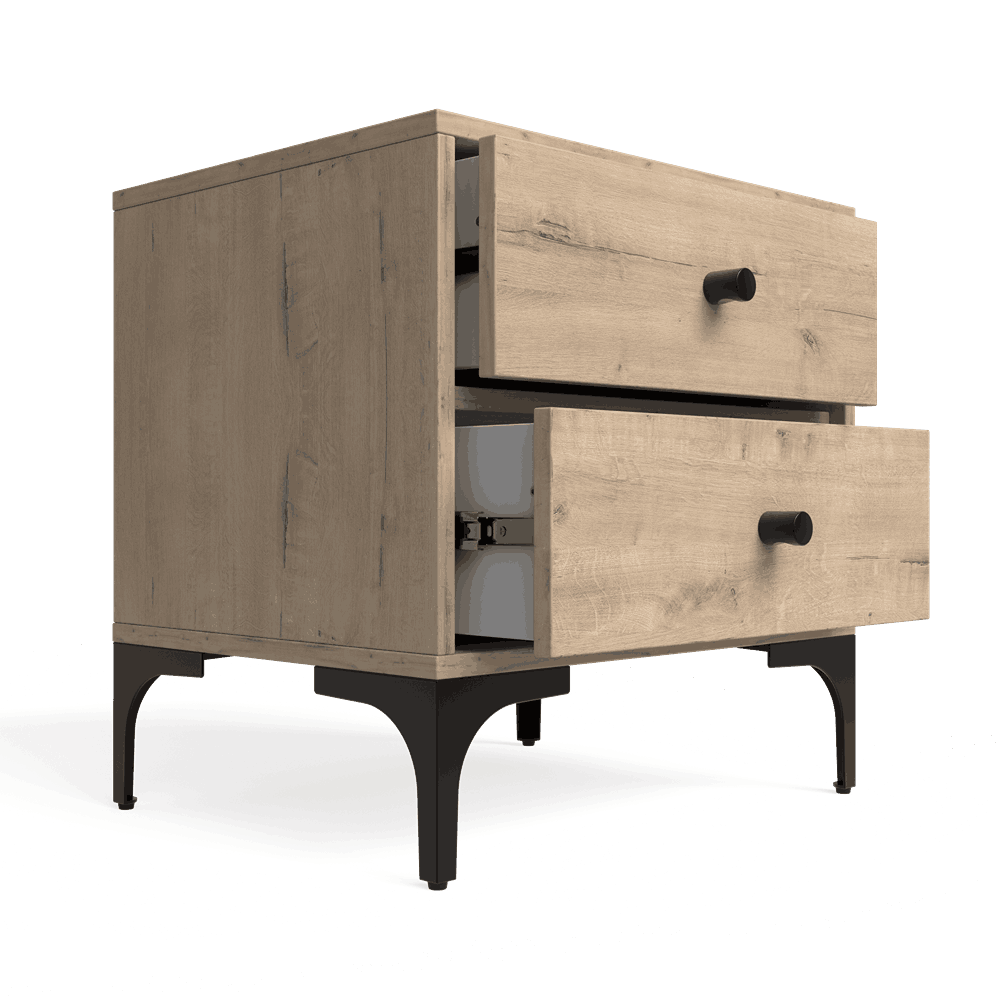Mistbelt Two Drawers Pedestal Brookhill