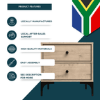 Mistbelt Two Drawers Pedestal Brookhill