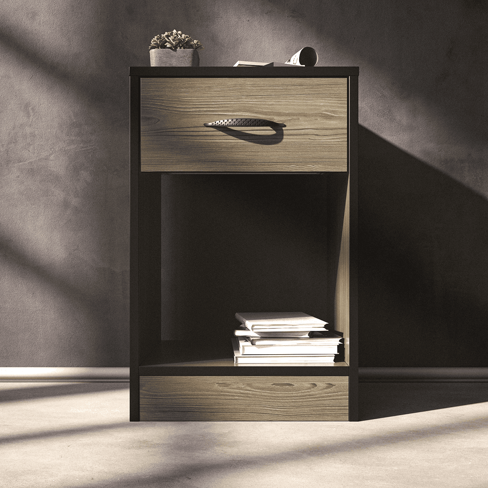 Essential One Drawers Pedestal Smoked Cedar