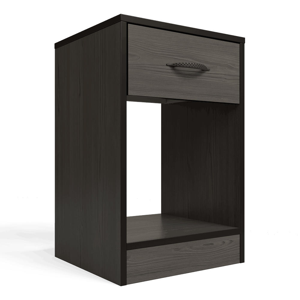 Essential One Drawers Pedestal Smoked Cedar