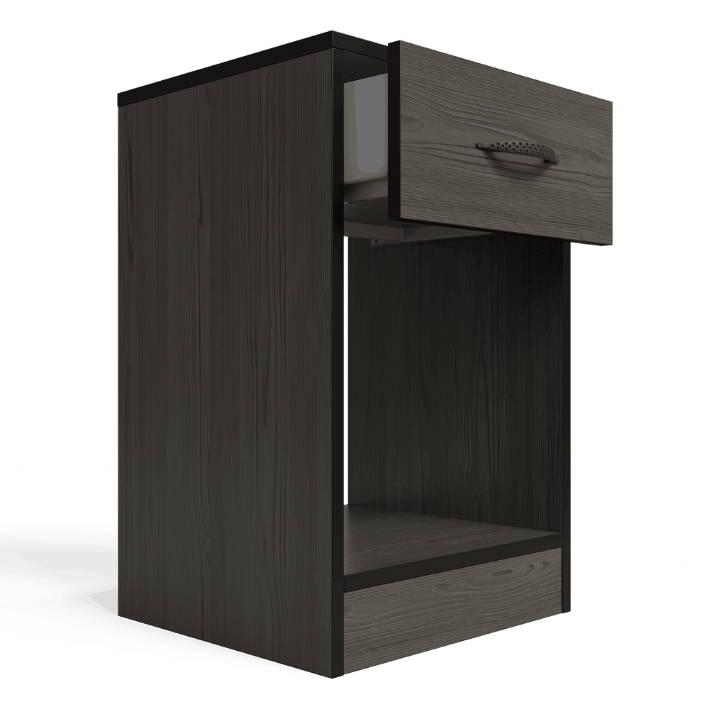 Essential One Drawers Pedestal Smoked Cedar