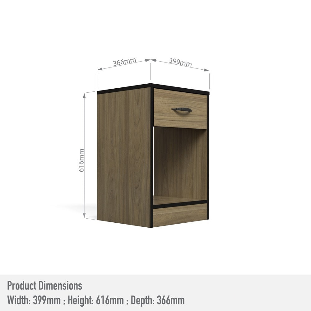 Essential One Drawers Pedestal Swiss Elm
