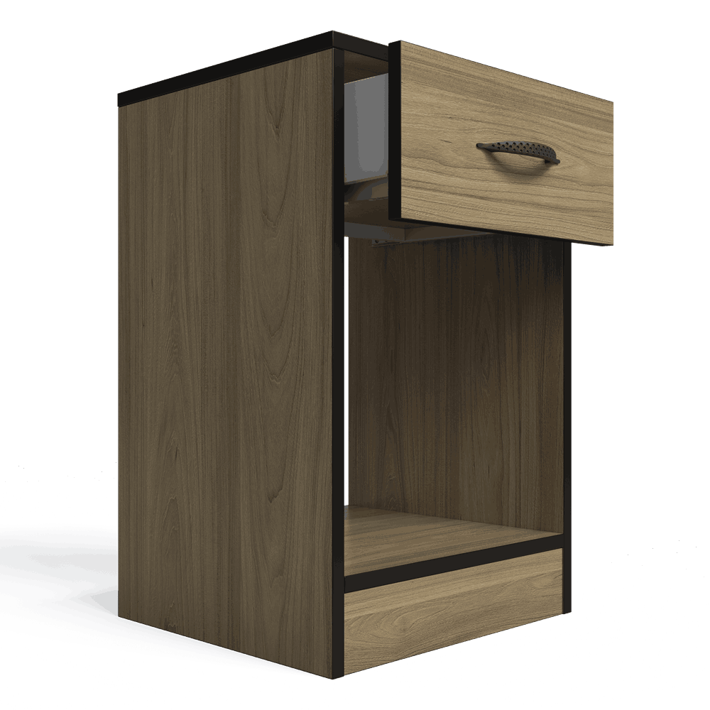 Essential One Drawers Pedestal Swiss Elm