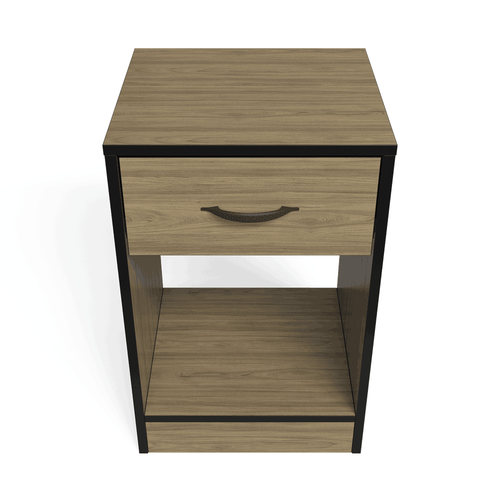 Essential One Drawers Pedestal Swiss Elm