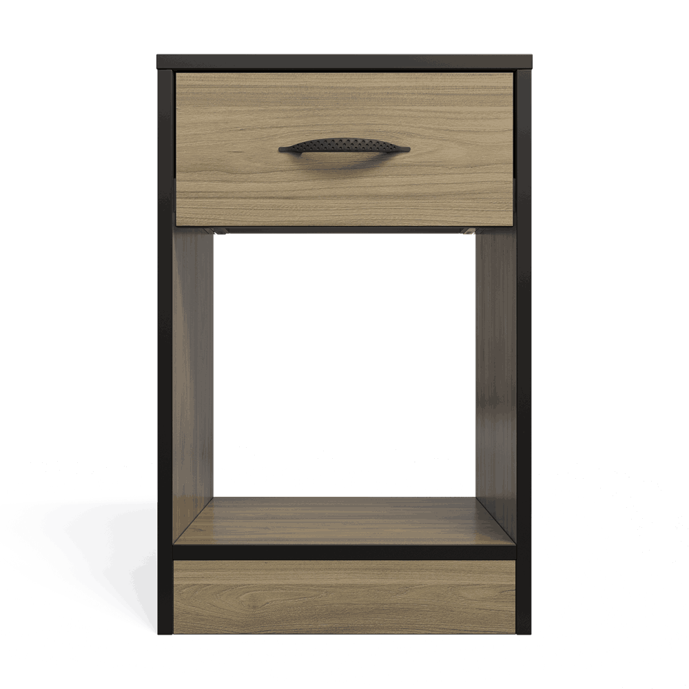 Essential One Drawers Pedestal Swiss Elm