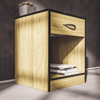 Essential One Drawers Pedestal Swiss Elm