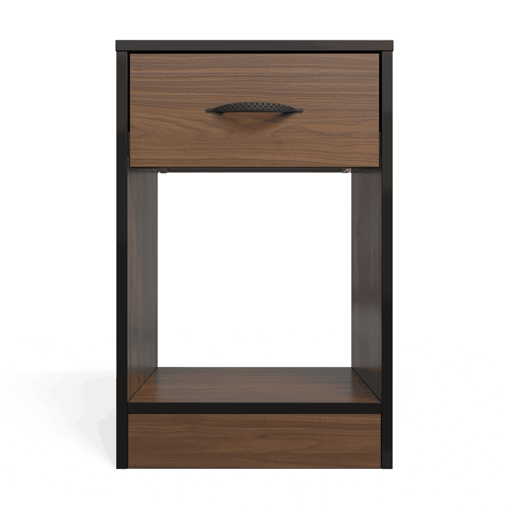Essential One Drawers Pedestal Brown Walnut