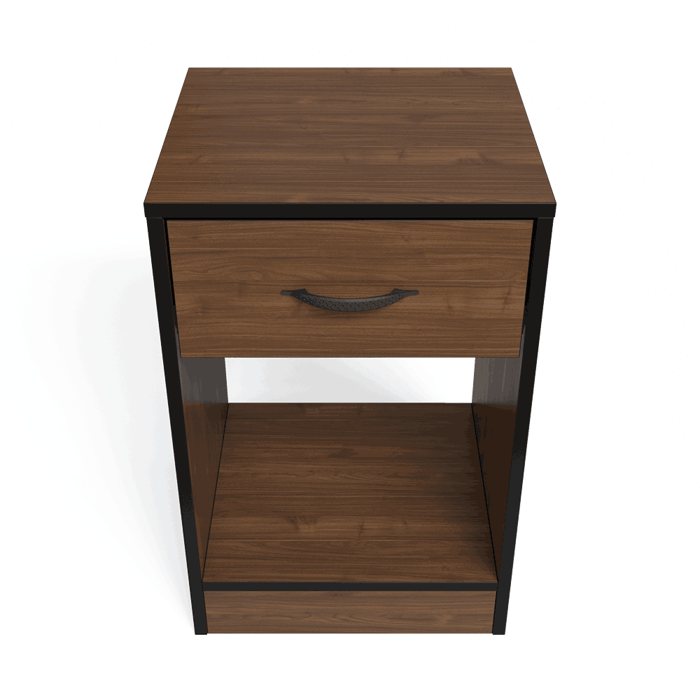 Essential One Drawers Pedestal Brown Walnut