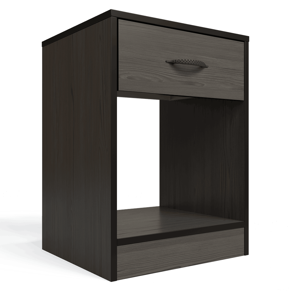 Foundation One Drawers Pedestal Smoked Cedar