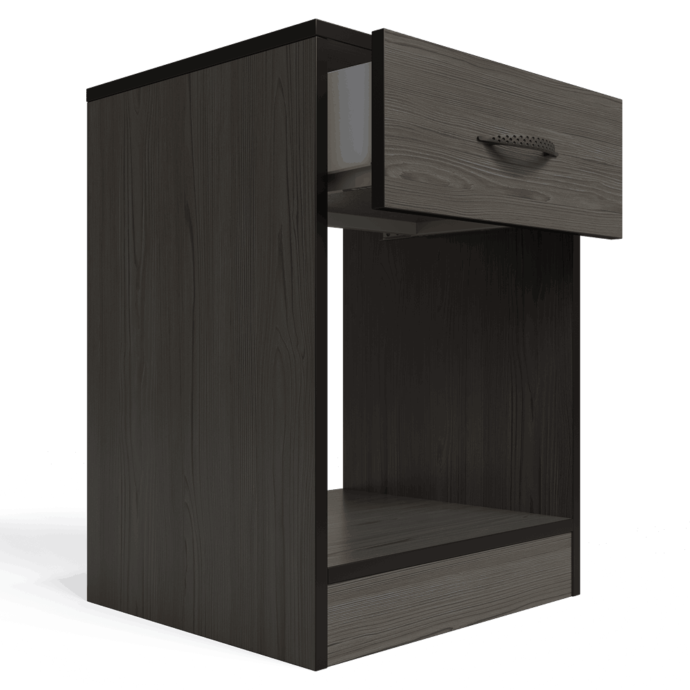 Foundation One Drawers Pedestal Smoked Cedar