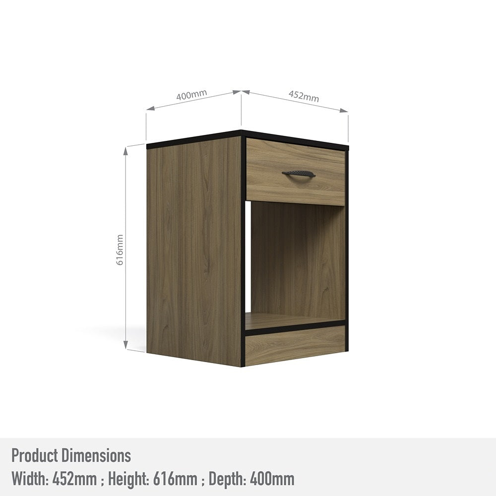 Foundation One Drawers Pedestal Swiss Elm