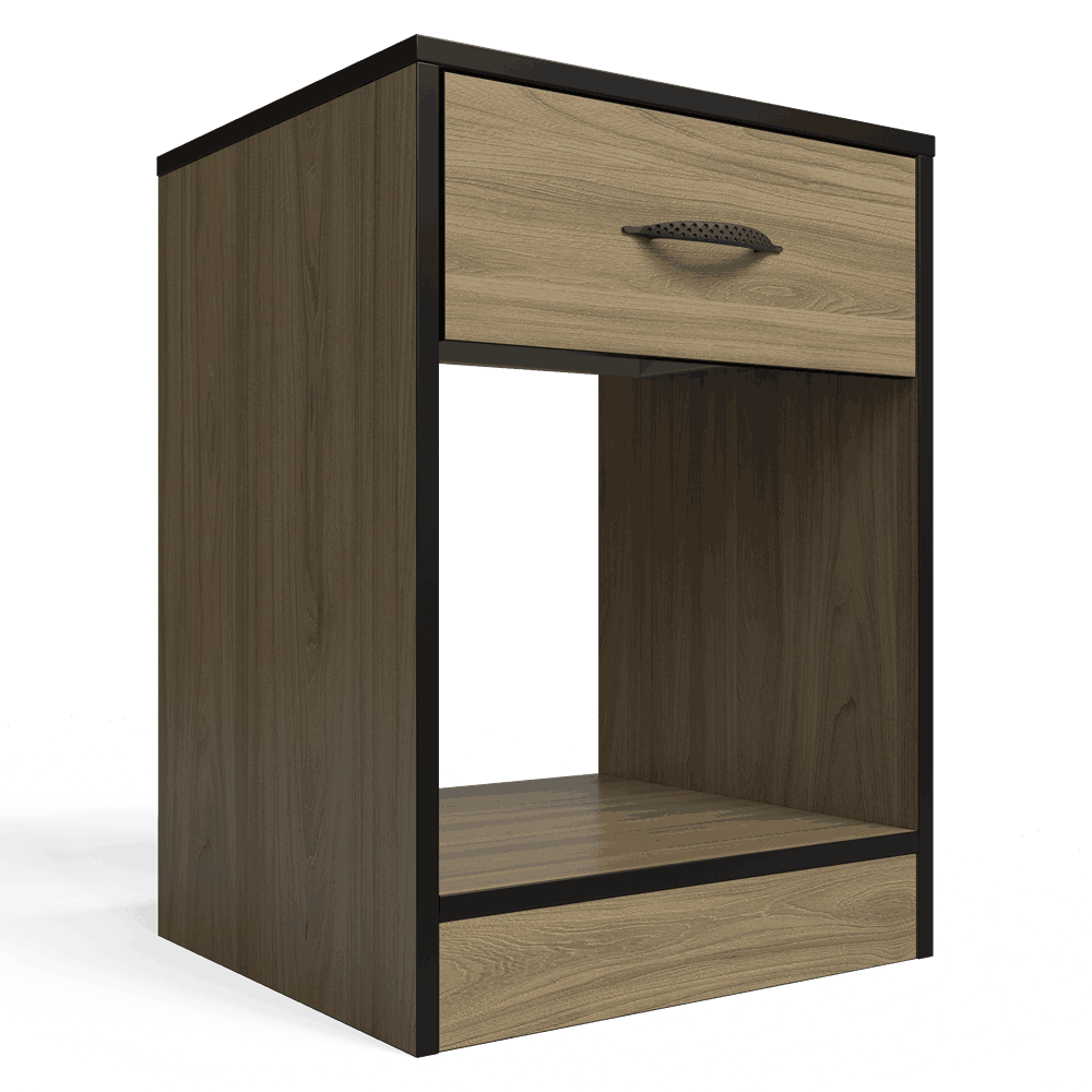 Foundation One Drawers Pedestal Swiss Elm