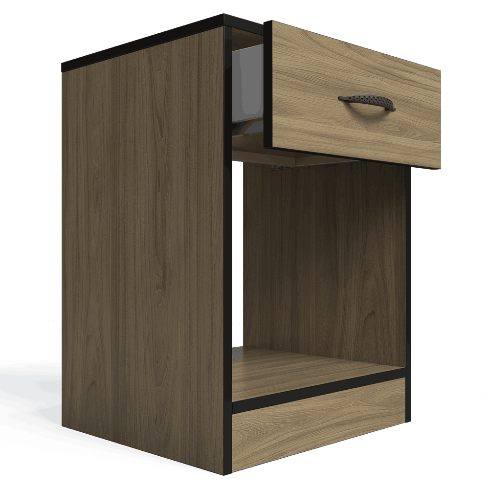 Foundation One Drawers Pedestal Swiss Elm
