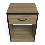 Foundation One Drawers Pedestal Swiss Elm