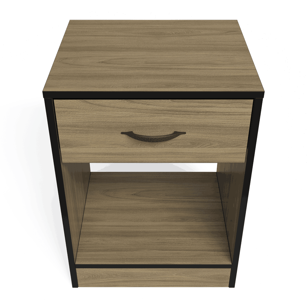 Foundation One Drawers Pedestal Swiss Elm